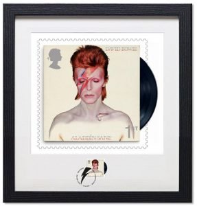 David Bowie Francobolli Aladdin Sane Framed-Print