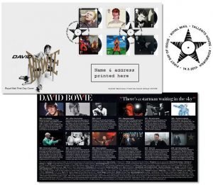 David Bowie Francobolli Edimburgh First Day Cover Stamps