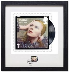 David Bowie Francobolli Hunky Dory Framed-Print