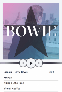 David Bowie No Plan video EP