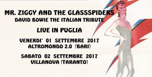 Mr. Ziggy bowie appuntamenti settembre 2017