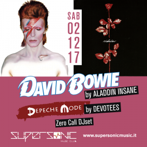 Aladdin Insane Bowie appuntamenti dicembre 2017