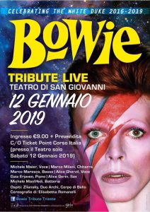 Bowie appuntamenti gennaio 2019