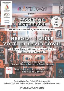 Assaggi Letterari Bowie appuntamenti febbraio 2019