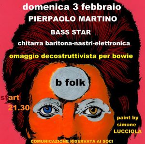 Bowie appuntamenti febbraio 2019