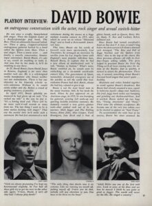 Cameron Crowe David Bowie Playboy 1976
