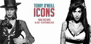 Logo Terry O'neill Icons Eventi tributo a bowie agosto 2019