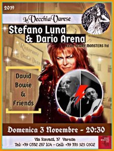 Scary Monsters Duo Varese eventi novembre 2019 David Bowie