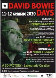 David Bowie Days Reggio Emilia eventi gennaio 2020