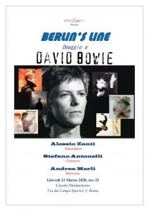 Berlins Line locandina eventi marzo 2020 David Bowie tributo