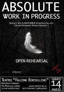 absolute work in progress eventi marzo 2020 david bowie tributo