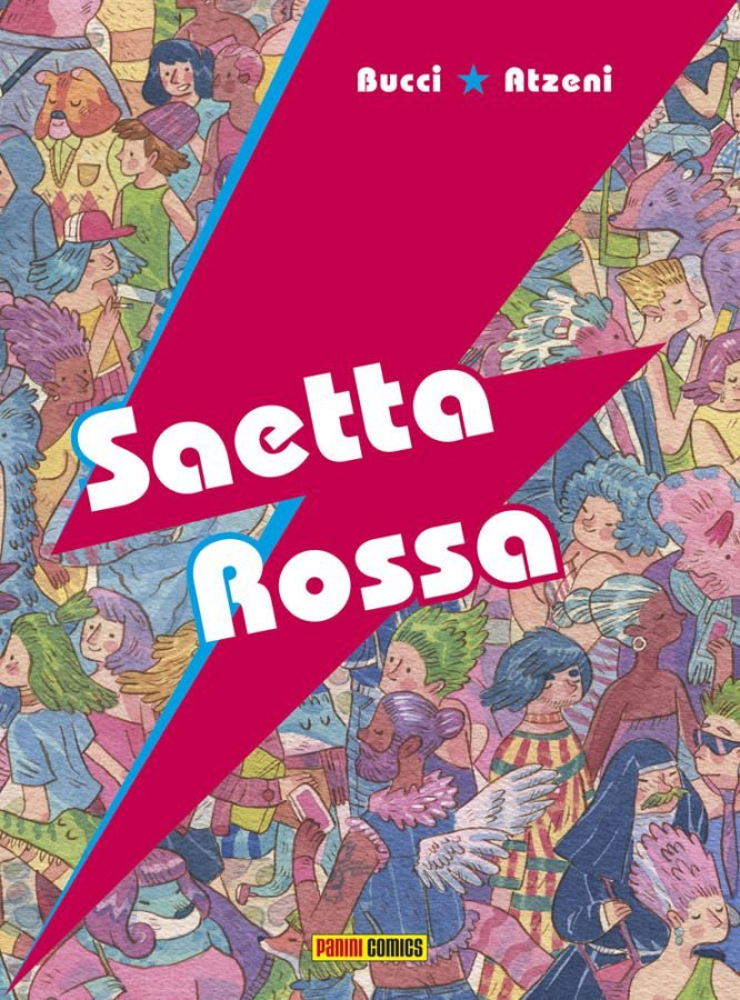 Copertina Saetta Rossa Marco Bucci Bowie fumetto