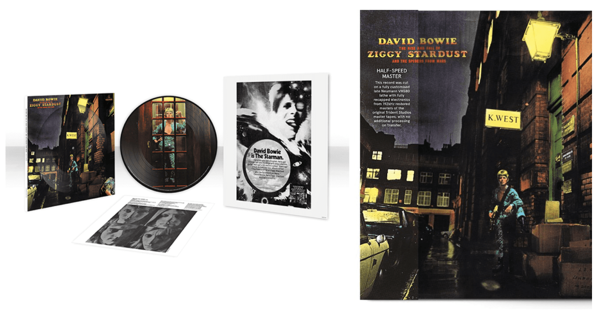 David Bowie Ziggy Stardust Half Speed 50 Anniversary picture disc