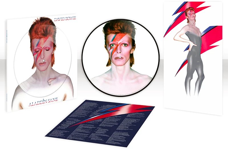 David Bowie Aladdin Sane Picture Disc 50th