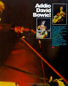 Bowie Ciao 2001 n. 30 1973 2