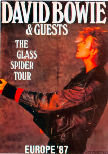 Bowie Glass Spider Milano 10 giugno 1987 Locandina