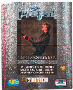 Bowie Glass Spider Milano 10 giugno 1987 biglietto 1