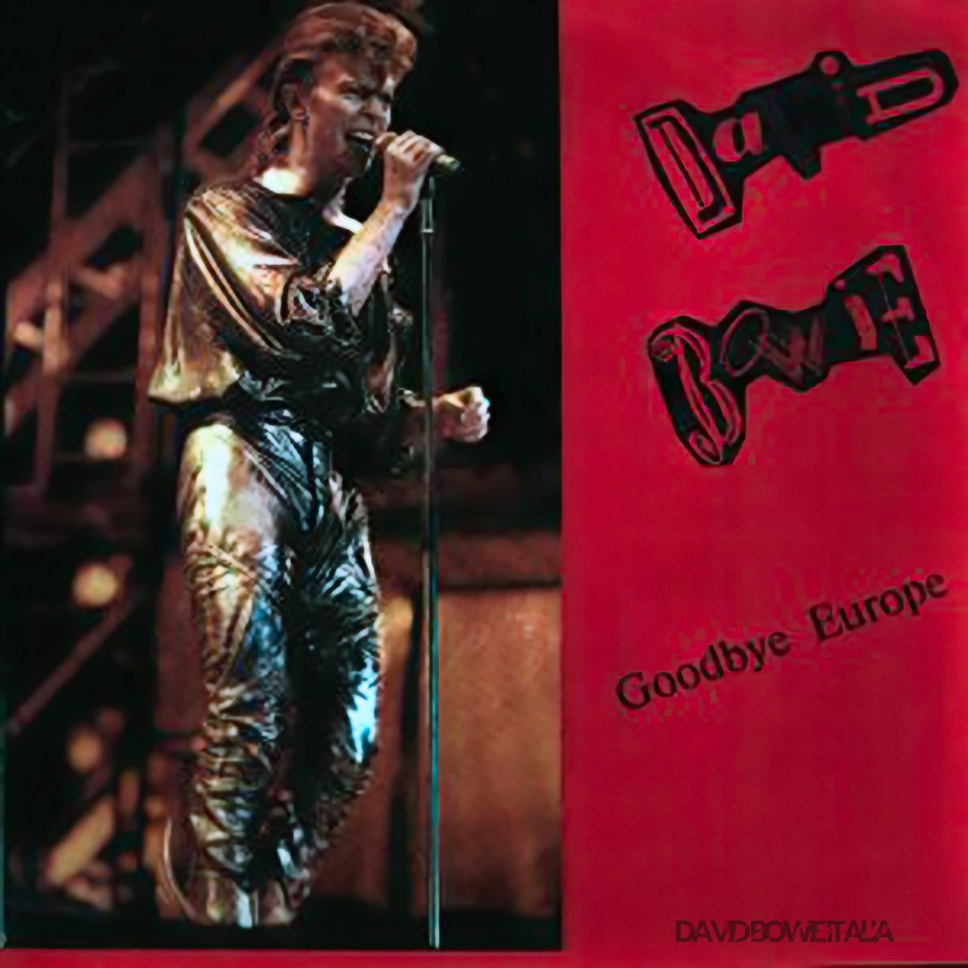 David Bowie Glass Spider Tour Bootleg Torino 18 luglio 1987 Goodbye Europe
