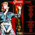 David Bowie Glass Spider Tour Bootleg Torino 18 luglio 1987 Goodbye Europe