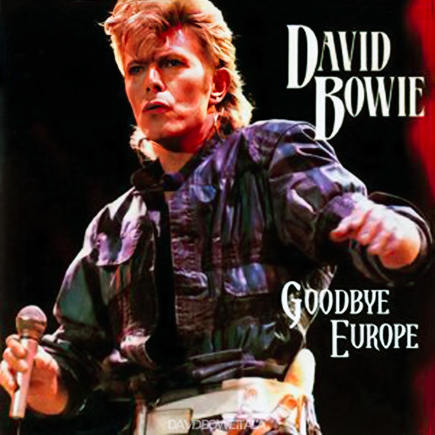 David Bowie Glass Spider Tour Bootleg Torino 18 luglio 1987 Goodbye Europe