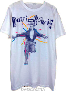 Bowie Glass Spider Giugno 1987 T-Shirt Maglietta fronte