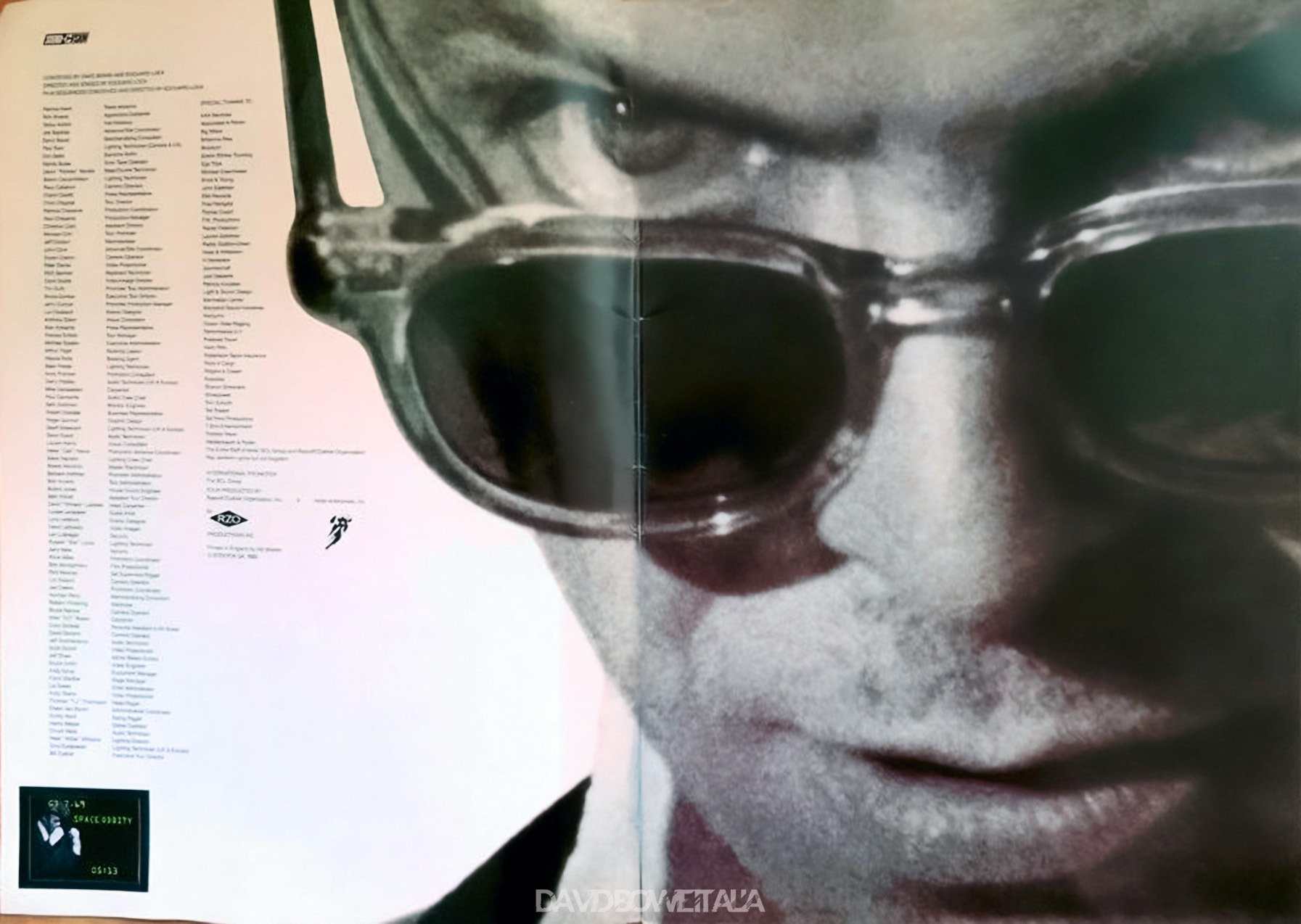 David Bowie 1990 Sound and Vision Tour Program