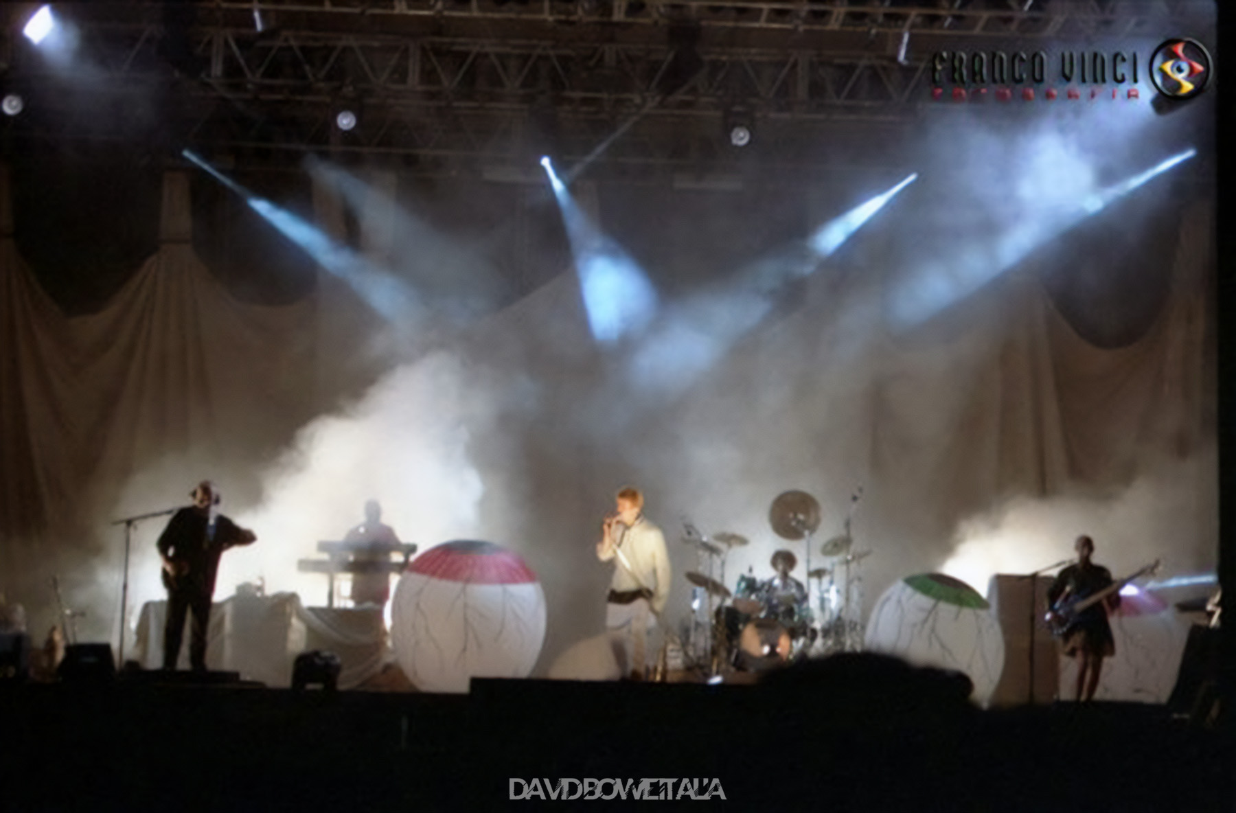 David Bowie Earthling Tour Arbatax 11 luglio 1997 Rocce Rosse Foto