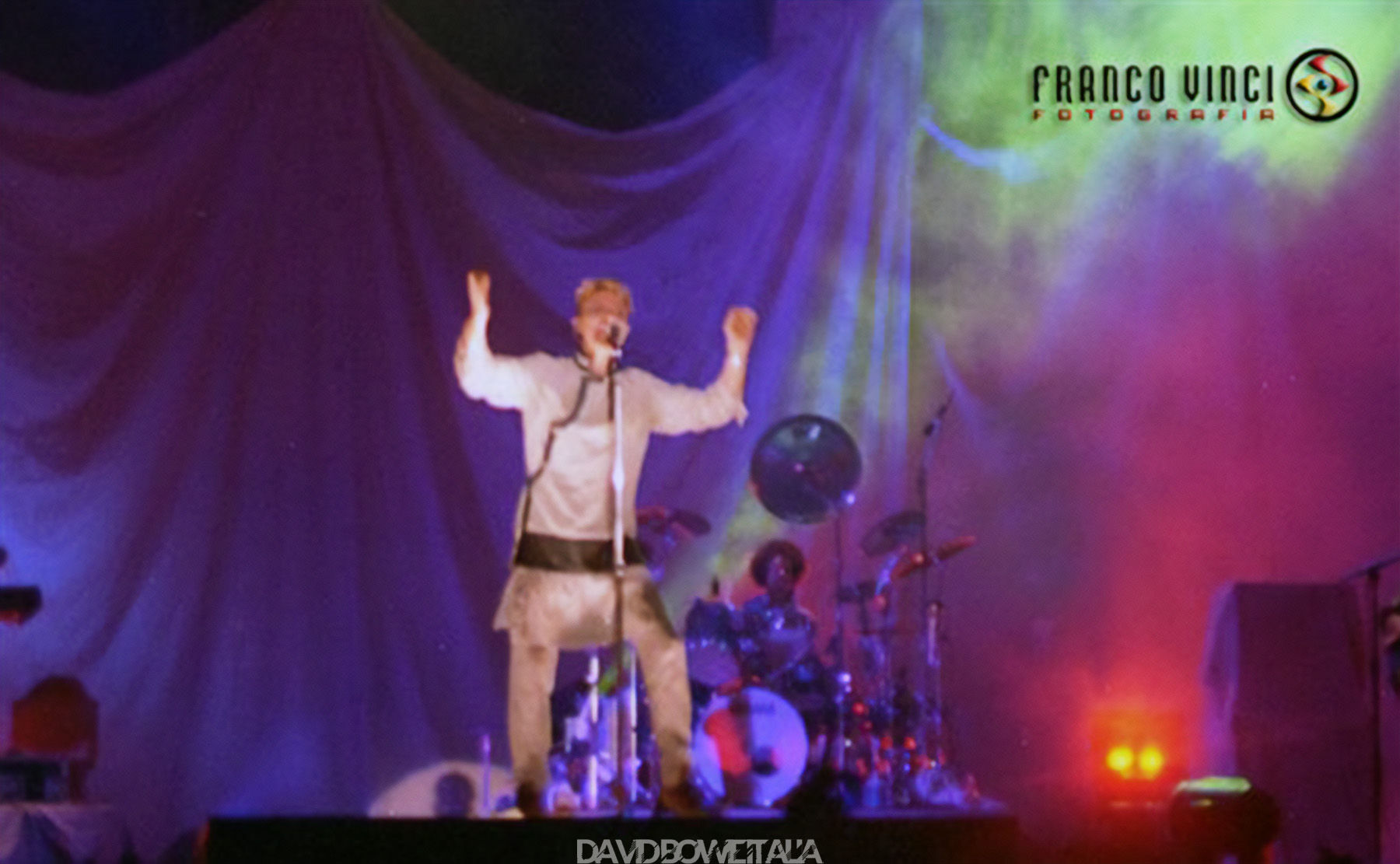 David Bowie Earthling Tour Arbatax 11 luglio 1997 Rocce Rosse Foto