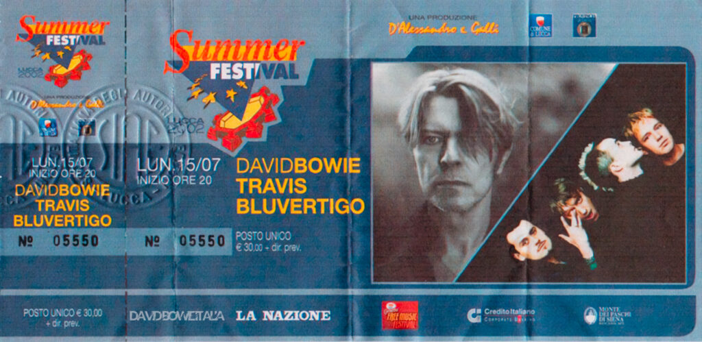 Biglietto concerto Lucca 2002