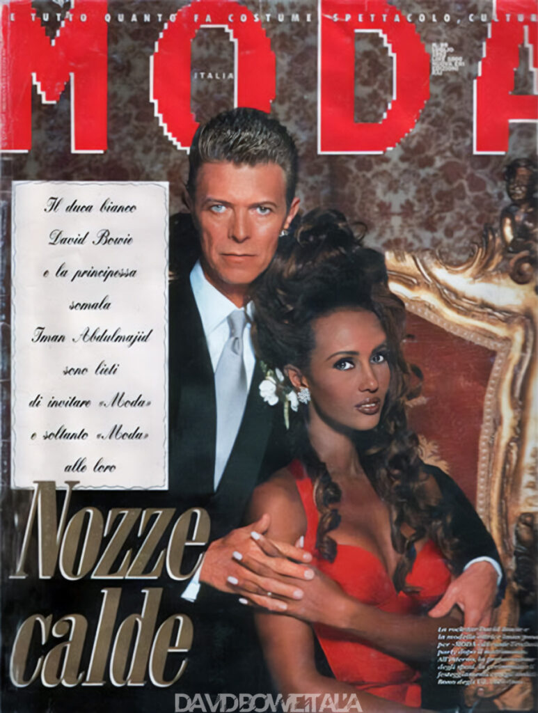 David Bowie Iman Matrimonio Firenze 1992 Moda 21