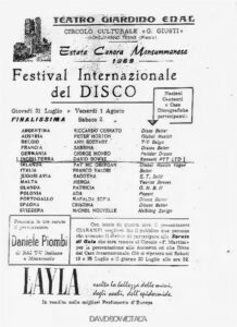 David Bowie a Monsummano Terme 1969