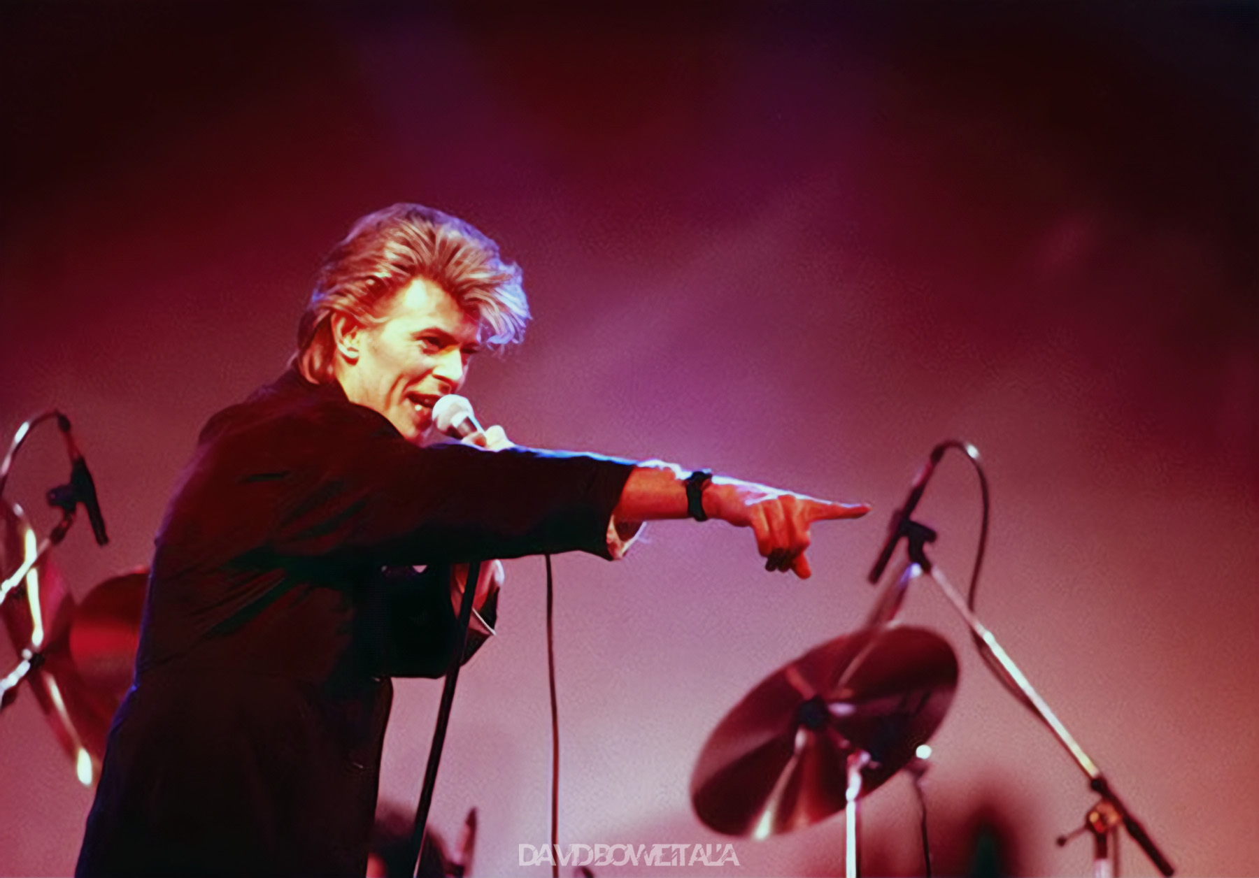 David Bowie Piper Club Roma 1987 Glass Spider