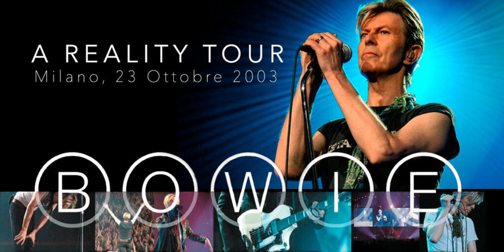 David Bowie Reality Tour Milano Assago 23 ottobre 2003 testata