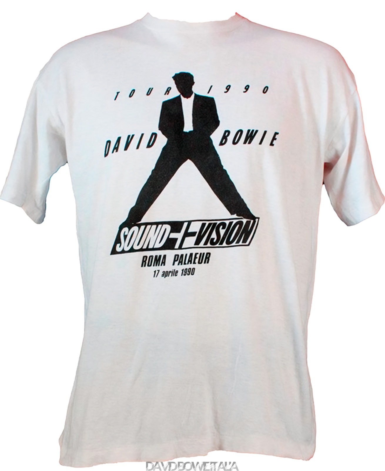 David Bowie Sound and Vision Tour Roma 17 aprile 1990 T-Shirt 1