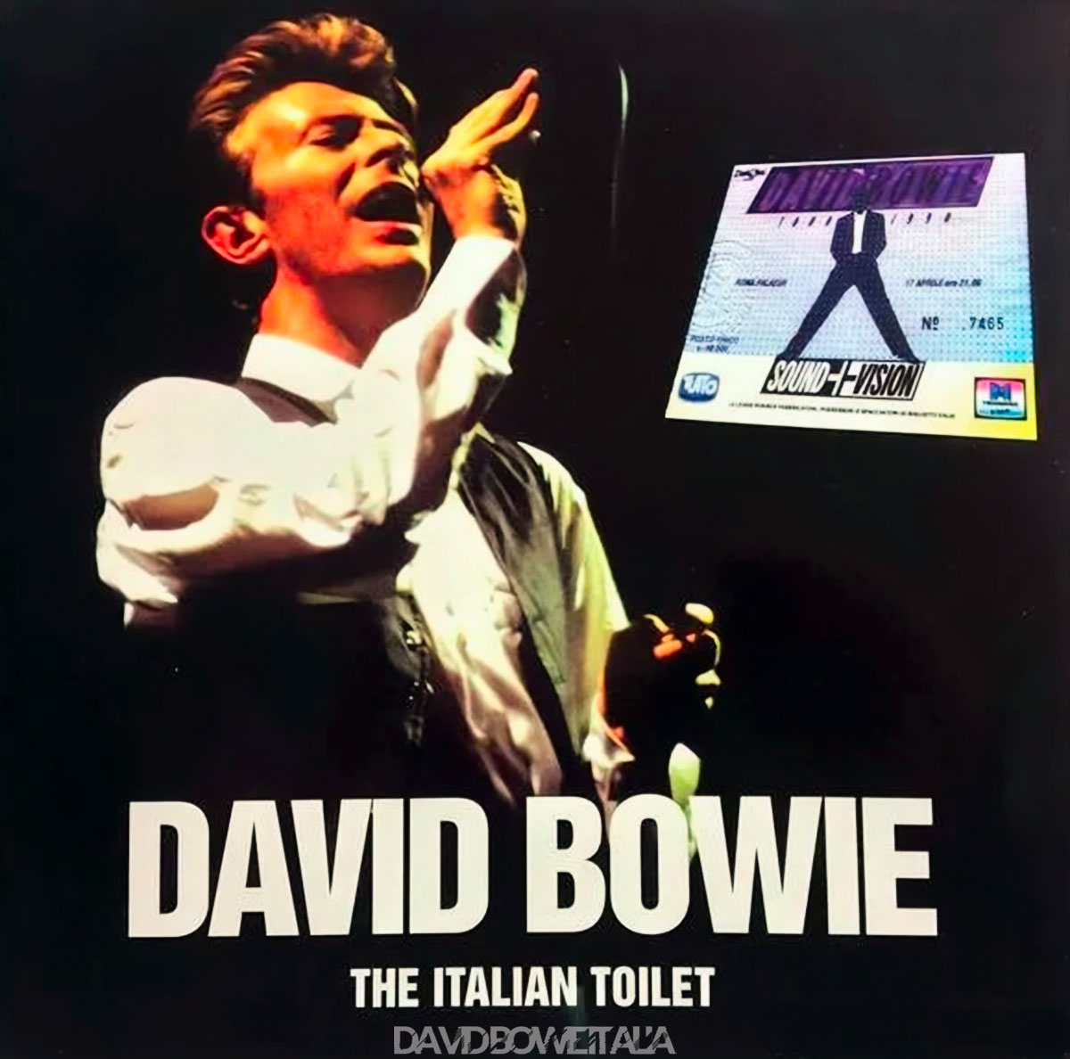 David Bowie Sound and Vision Tour Roma 17 aprile 1990 bootleg italian toilette