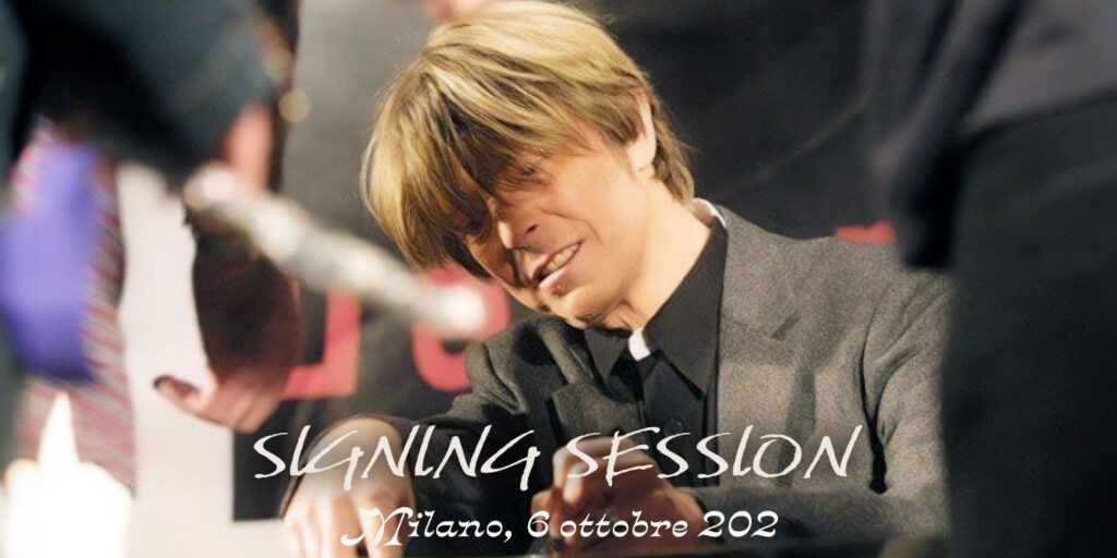 David Bowie Signing Session Feltrinelli Milano 2002 Testata