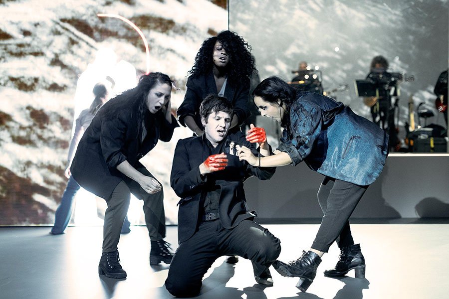 Lazarus Musical New York Cast Foto Scena