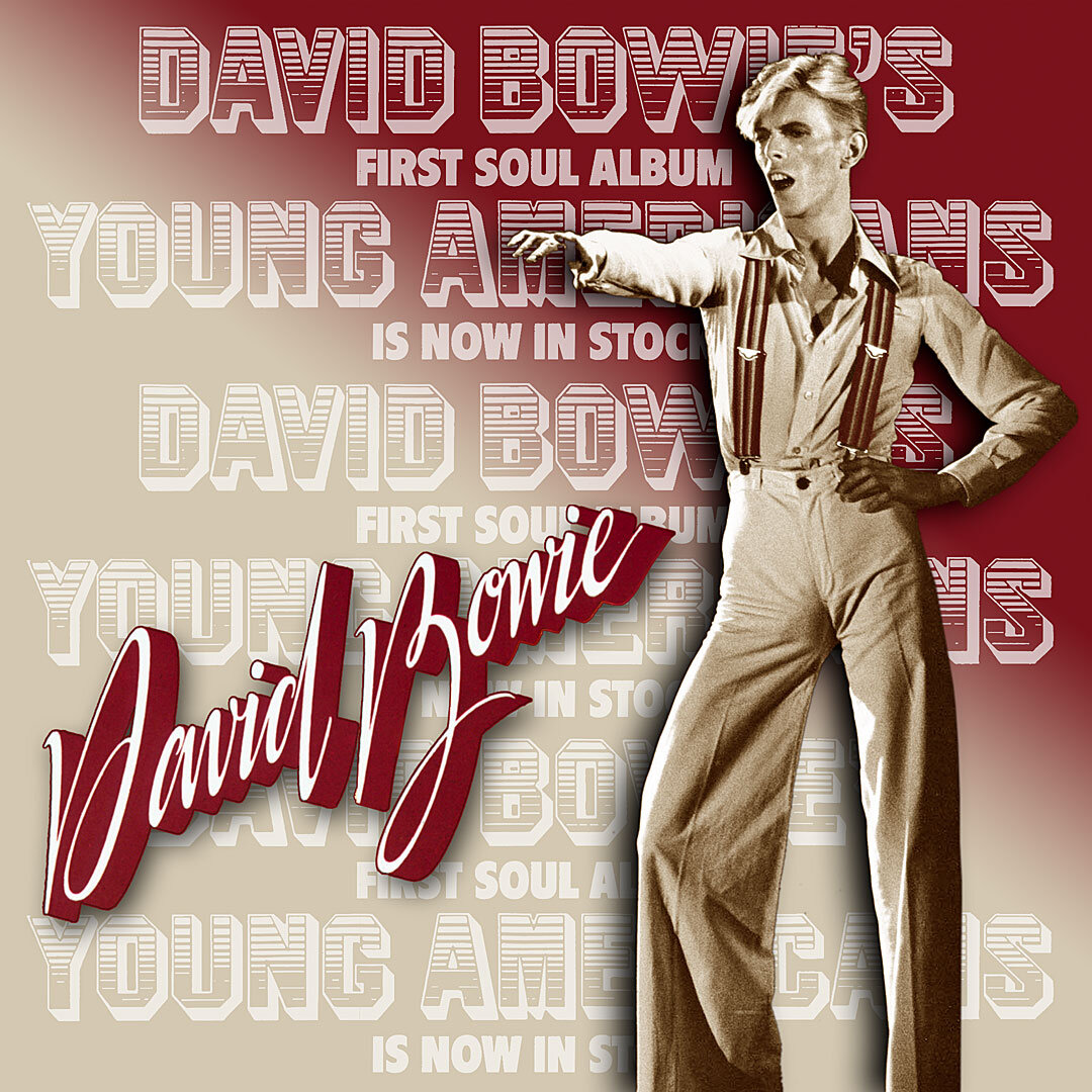 David Bowie Young Americans 50 anniversario half speed picture disc ad