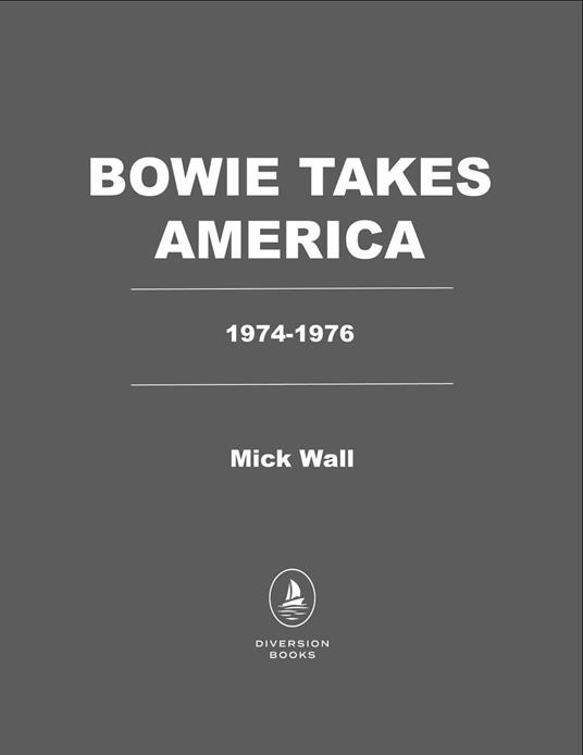 2026: tutte le uscite e gli eventi per il decimo anniversario (e oltre) 6 Libro Mick Wall Bowie Takes America