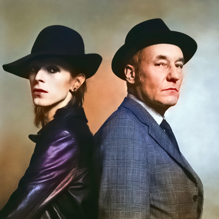Diamond Dogs: ululati dal futuro 5 David Bowie con William S. Burroughs nella sua casa di Oakley Street a Chelsea, novembre 1973, durante l'intervista per Rolling Stone