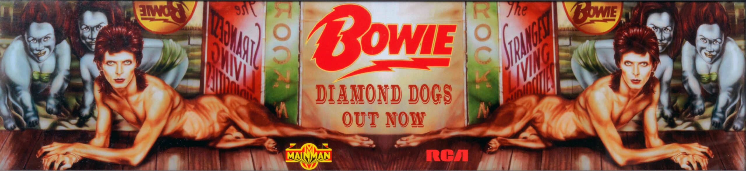 Diamond Dogs: ululati dal futuro 37 La pubblicità originale della MainMan e della RCA per il lancio di Diamond Dogs nel 1974