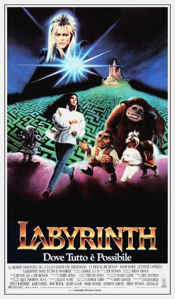 Labyrinth compie 40 anni: la colonna sonora torna su vinile in edizione limitata 3 Labyrinth 40 locandina originale italiana