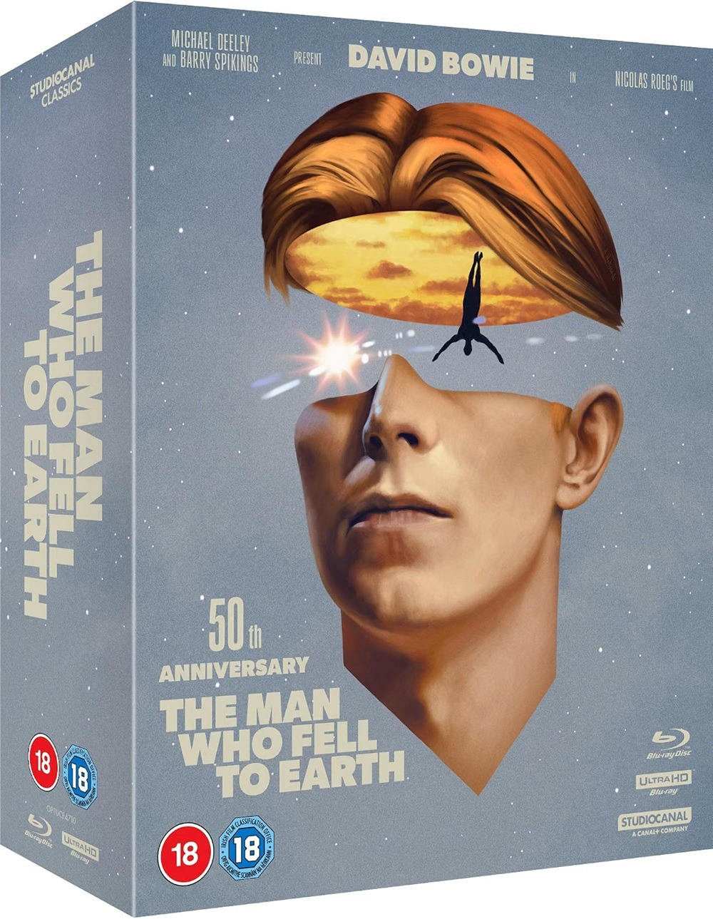 L’uomo che cadde sulla Terra compie 50 anni: torna al cinema e in un cofanetto 4K da collezione 1 Il cofanetto The Man Who Fell to Earth 50th Anniversary Collector's Edition