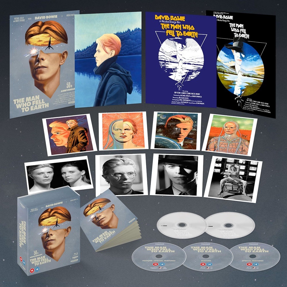 L’uomo che cadde sulla Terra compie 50 anni: torna al cinema e in un cofanetto 4K da collezione 2 Il contenuto del cofanetto: poster, art card, photocard, libro e cinque dischi