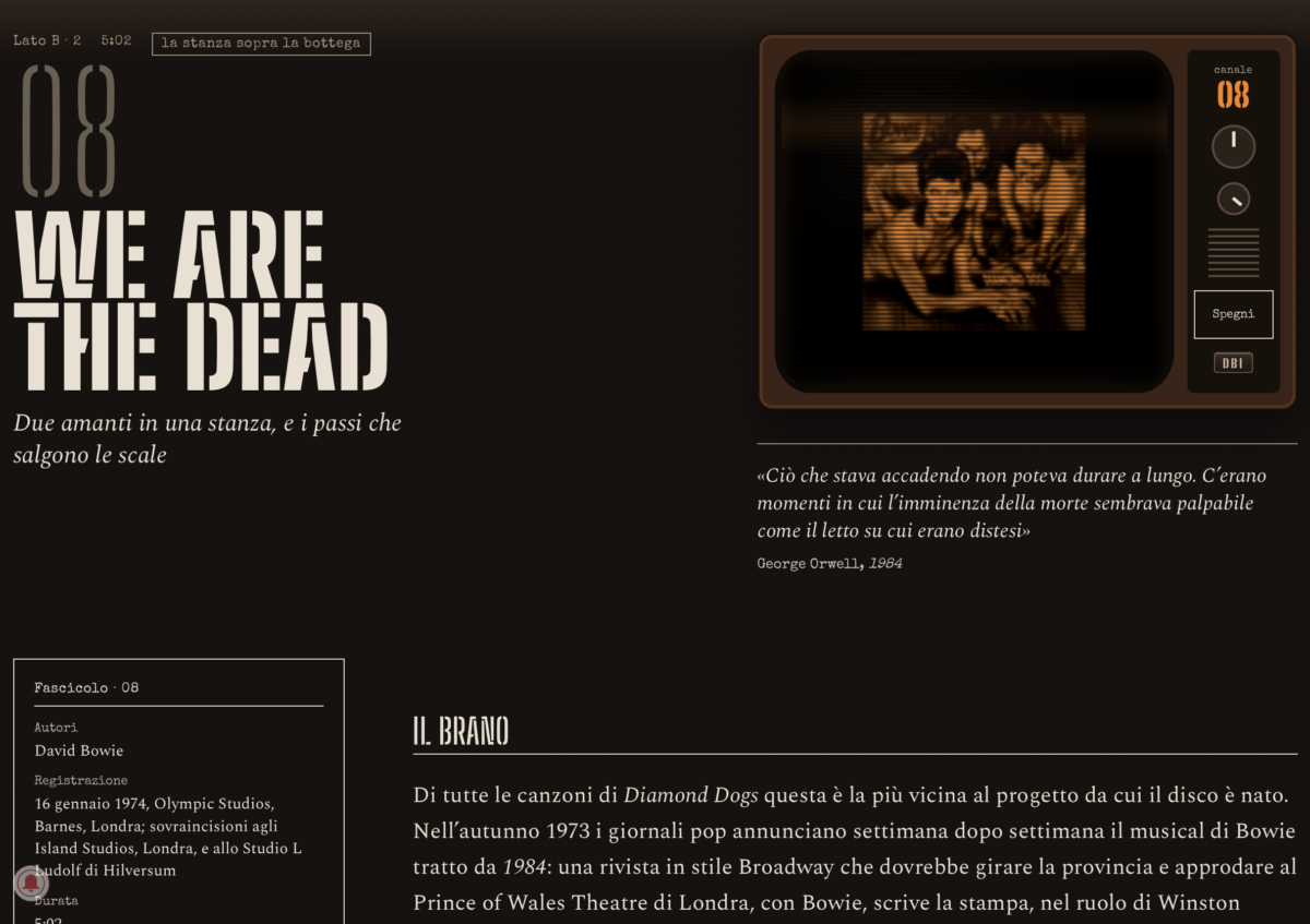 Diamond Dogs, ululati dal futuro: lo speciale che vi porta dentro Hunger City 3 Screenshot 2026 10 06 alle 00.36.16 1