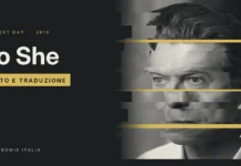So She | Testo e Traduzione David bowie so she traduzione testo